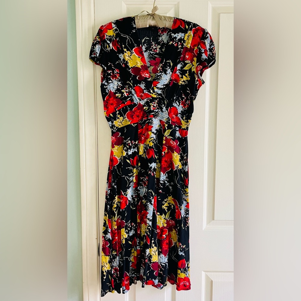 TRASHY DIVA Forget Me Not Floral multi-color vintage-style dress